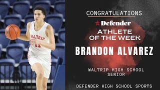 Defender Athlete of the Week Brandon Alvarez [upl. by Noguchi]