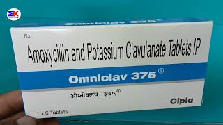 Omniclav 375 Tablet  Amoxicillin and Potassium Clavulanate Tablet  Omniclav 375mg Tablet Uses [upl. by Meesaw]