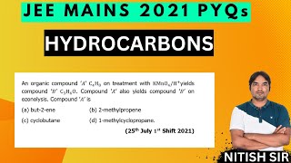 An organic compound ’A’ C4H8 on treatment with KMnO4Hyields compound ’B’ C3H6O Compound ’A’ also [upl. by Artemis]