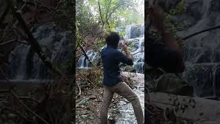 Hidden waterfall Medipally Telangana hiddenwaterfalls waterfall [upl. by Aihsek]