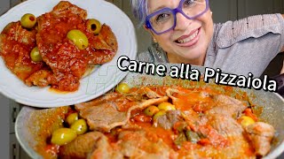 Carne alla Pizzaiola TENERISSIMA Ricetta FACILE e VELOCE [upl. by Gilchrist]