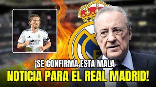 ¡ATENCIÓN ¡INCREÍBLE ¡SE CONFIRMA UNA MALA NOTICIA PARA MADRID ¡NOTICIAS DEL REAL MADRID [upl. by Ymerrej236]