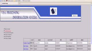 Visa Processing A Net Project and ppt [upl. by Ayanahs]