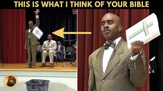 Gino Jennings Throws LGBTQ BIBLE In The TRASH They Did Not Expect Him To Do This On Live TV [upl. by Anahir]