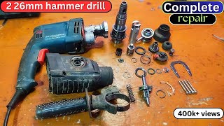 how to repair hammer drill machine  26mm hammer drill machine repair  rotary hammer drill repair [upl. by Ecnav]