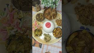 Bengali Sunday Special Lunch Thali shorts viral food bengalifood lunch lunchthali [upl. by Parfitt]