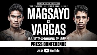 FINAL PRESS CONFERENCE Mark Magsayo vs Rey Vargas  Watch Live [upl. by Aivan]