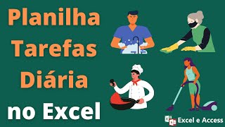 Como fazer uma planilha de tarefas diárias [upl. by Chobot]