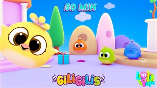 Giligilis All Together April Day 🤡 Funny Giligilis  Cartoons amp Toddler Learning Video Songs [upl. by Weisman285]