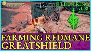 ELDEN RING Where to farm the Redmane Greatshield [upl. by Adolphe771]