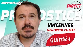 Pronostic Quinté et des courses PMU du Vendredi 24 mai 2024  En partenariat avec GenybetTurf [upl. by Jamesy]