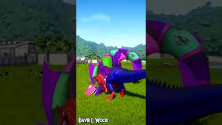 Dinosaur Fight  Spiderman Spinosaurus vs Superman Giganotosaurus  Dinosaurs Battle jurassicworld [upl. by Vorster]