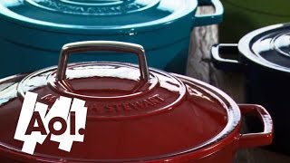 How To Use An Enameled Cast Iron Pot  Martha Stewart [upl. by Atinele]