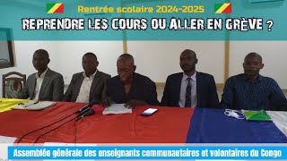 Rentrée scolaire 20242025  reprendre les cours ou aller en grève [upl. by Tur]