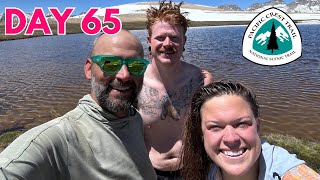 2024 PCT Thru Hike Day 65 Icy Swim and Amazing Camp [upl. by Neerac]