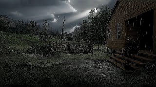 Rainy Day At Castors Ridge  RDR2 ASMR [upl. by Byrann]