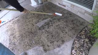 Apply NoxCretes Acrylic Sealer Natraseal on Decorative Concrete  Step by Step [upl. by Divaj]