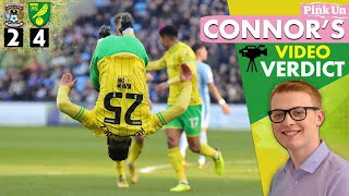 David Wagner is at the wheel  Connors Verdict Coventry City 24 Norwich City [upl. by Oremor]