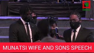 Douglas Munatsi wife speech leaves many unanswered questions [upl. by Sicnarf]