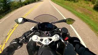 Motorcycle ASMR 2024 CFMOTO 450SS IXIL Exhaust Pure Sound  Spring Backroad Cruise [upl. by Levitan]