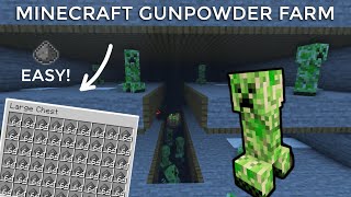 Minecraft Creeper Farm Easy Gunpowder Farm 118 [upl. by Eram220]