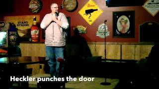 Heckler Tries To Fight Comedian [upl. by Anatnom]