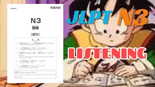 JLPT N3 Mock Exam Listening [upl. by Chapen547]