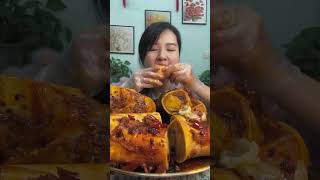 Braised Beef Bone Marrow  ASMR quotbig bitequot MUKBANG [upl. by Niela]