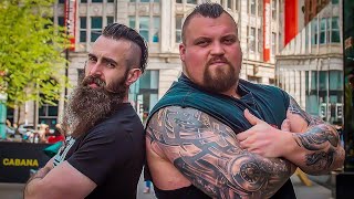 EATING CONTEST VS WORLDS STRONGEST MAN 2017 EDDIE HALL  COB Ep74 [upl. by Carter121]