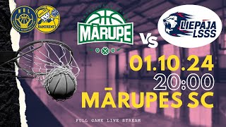 BK MārupeLU vs BK LiepājaLSSS  Ramirent NBL 20242025 [upl. by Peppi]