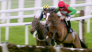 HENRI THE SECOND is first at Sandown  Ballymore Winter Novices Hurdle [upl. by Aitram]