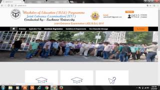 up bed entrance exam 2017 online application step by step हिंदी में [upl. by Snilloc]