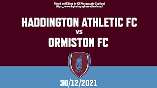 Haddington Athletic FC 5  0 Ormiston FC EXTENDED HIGHLIGHTS 30122021 [upl. by Ahseele]