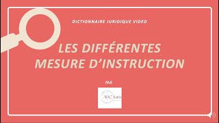 MESURES DINSTRUCTION en procédure civile 🔤 [upl. by Treat]