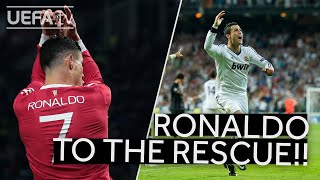 Great CRISTIANO RONALDO lastminute GOALS [upl. by Rustice]