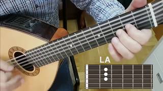 Tarantela siciliana con acordes de guitarra por M Armendariz [upl. by Aliwt]