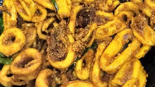 koonthal dry fry 😋 kanava fry [upl. by Eilssel]