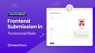 How to Setup Front End Submission in the Testimonial Slider Plugin [upl. by Amble]