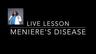 Menieres Disease in Nursing [upl. by Rehtnug]