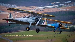 Three Stearmans Fly Over Calverton National Cemetary  Pearl Harbor Day [upl. by Schnabel928]