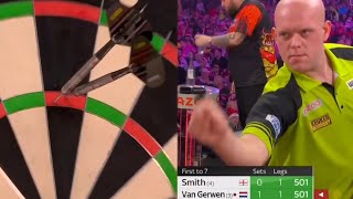 The Greatest Leg Of All Time  Van Gerwen vs Smith  PDC World Championship 2023 [upl. by Vas925]