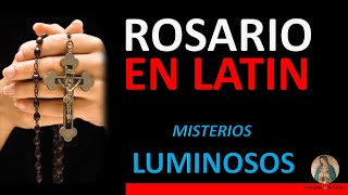 Rosario en Latín con Letra Misterios Luminosos Mysteria Lucis [upl. by Vladamar167]