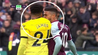 Reece James confronted Lanzini Vs West ham united 😡 [upl. by Selma]