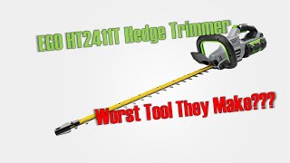 EGO Cordless Hedge Trimmer HT2411 Review [upl. by Eltrym720]