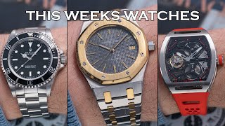 This Weeks Watches  AP Royal Oak 14700SA Rolex Submariner 14060 Zeroo Tourbillion amp More EP104 [upl. by Adaran274]