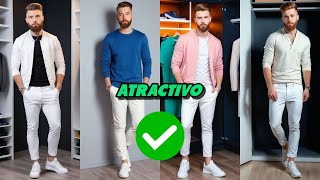 Pantalón Blanco y Tenis para Hombre OUTFITS y Combinaciones Como un Experto [upl. by Nifled]