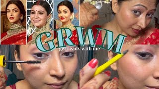 GRWM  Achieve Celebrity Look  Anushka Sharma  Karwachauth Special [upl. by Kermie]