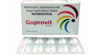 Goprovit Tablets Multivitamin Multimineral with Grape Seed Extract Tablets NUTRACEUTICAL [upl. by Evanthe]