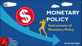 Instruments of Monetary Policy  Quantitative amp Qualitative Policy Instruments  Part2  EK [upl. by Orfield]