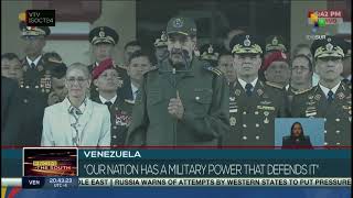 Nicolas Maduro “Our nation has a military power that defends it” [upl. by Fortunio]